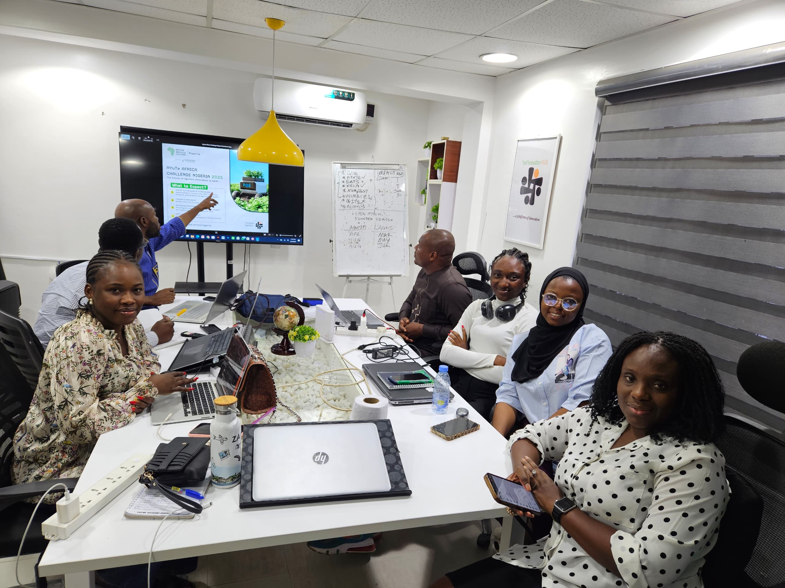 Our team working together